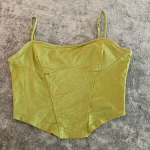 LA Hearts size Medium green corset top. {228}